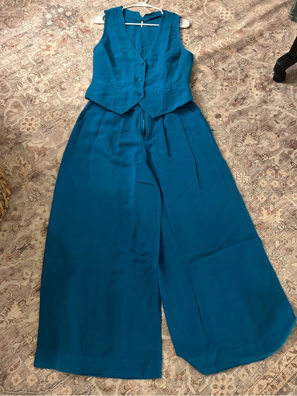 YFB Teal 2-Piece Set (Pants with Sleeveless Vest)